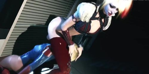 harley quin and supergirl