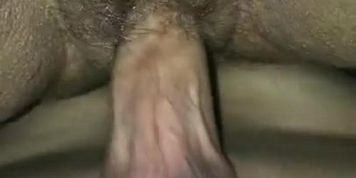 Big dick fucking her hairy pussy (hairy_fuck )