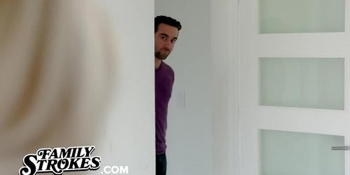 Cheating Stepmom Confronted By Big Cock Stepson