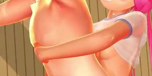 MMD handjob girl
