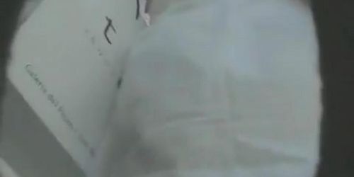 Sexy ginger and others show hot ass on real upskirt video
