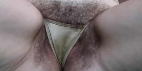 Mature mother with hairy cunt