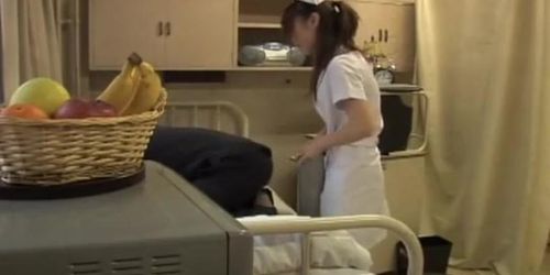 Naughty Japanese nurse drilled in hot medical fetish video