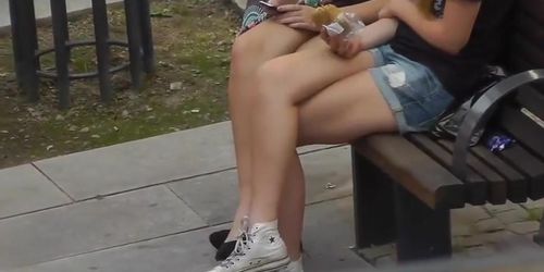 Crossed Legs In Square