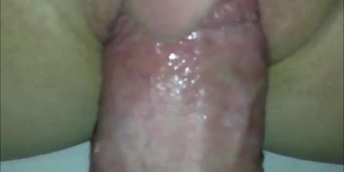 My fat dick makes her squirt - homemade