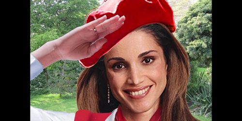 The new security guards salute the duke