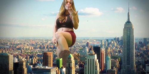 Giantess Vore Slow Motion (Katelyn Brooks)