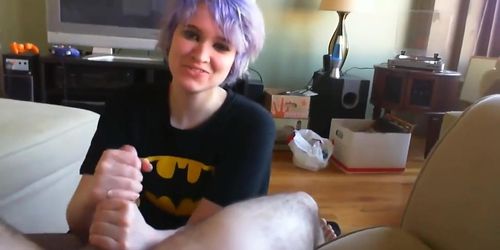 18yr old emo teen swallowing cum (Mars Mayhem)