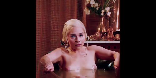 Emilia Clarke nude scene Remastered 4K60FPS