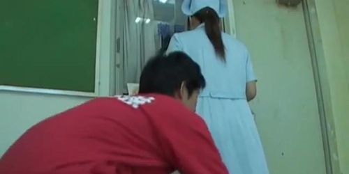Soft butted Japanese nurse in hot sharking adventure