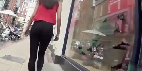 World class amateur ass in black spandex