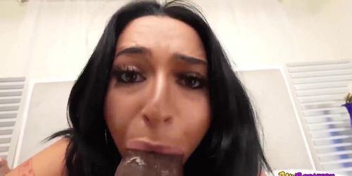 JawBreakerz ENORMOUS BIG BLACK COCK SUCKING KIANNA KUMANI