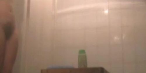 Girl in shower spy cam clip sexy bushy cunts show