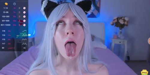 Ahegao white hair