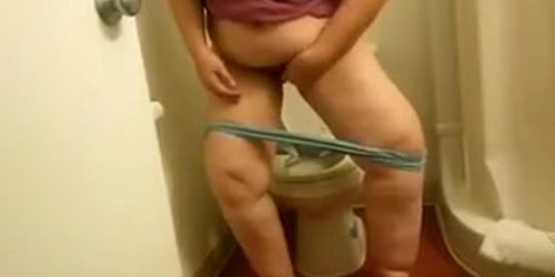 My BBW Ex-Motel toilet wipe voyeured-short version