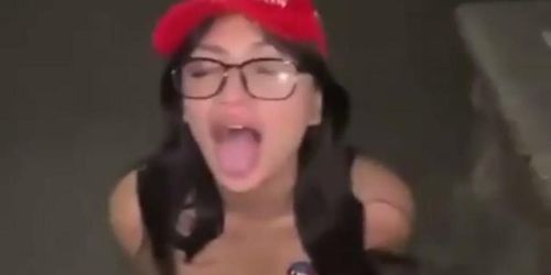 Latina In Glasses Is A Trooper (Free Use)