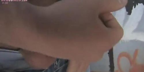 Larissa Outdoor Blow Job