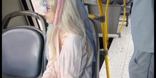 Redhead Teen Gets Groped and Fucked on Public Bus - Amateur Hardcore Action