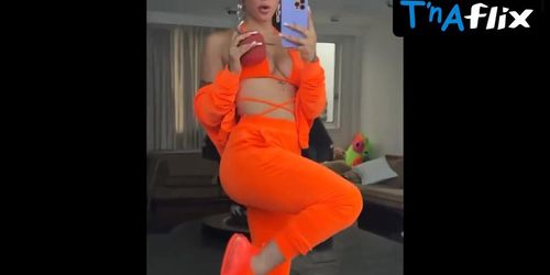 Belenegri Breasts,  Bikini Scene  in Belenegri Stunning Instagram Photos Wearing A Sexy Orange Bikini