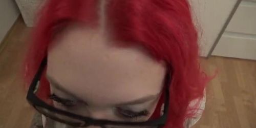 Hot german teen gives hard blowjob and takes creampie in doggystyle - homemade hd