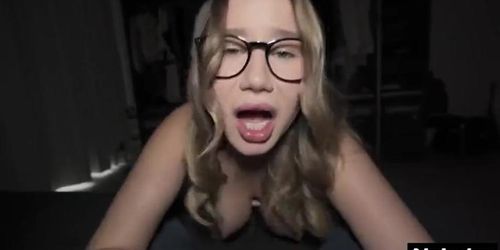 Hot wife cucked for promotion - rough threesome deep throat screw