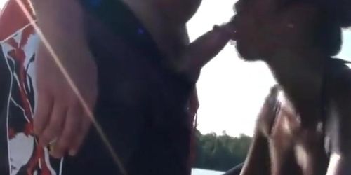 Amateur Blowjob on a Boat