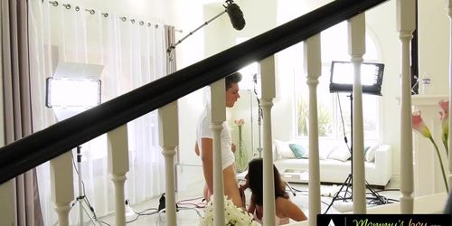 MOMMY'S BOY - Horny Sexy GILF Keli Richards Be RAW SMASHED By Stepson's Hung Best Friend