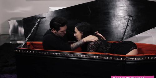 ANGEL BURNING - Tattooed punk dude drilling his luscious hairy girlfriend (Whitney Wright)
