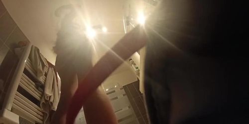 Voyeur bathroom hairy sister