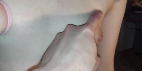 Young 18-year-old sister s big tits stretched hard - bdsm anal fisting pov