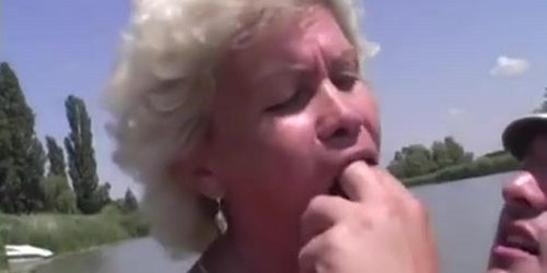 Granny Effie Fucks Next To A Lake