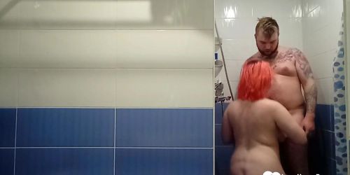 Hot bathroom sex with a thick angel