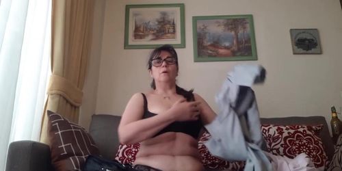 Mommy surprise in webcam video call