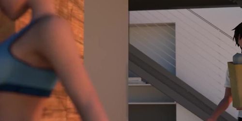 3D College Students - XXX Break