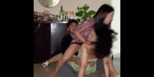 Indian Drunk Girls Group Play