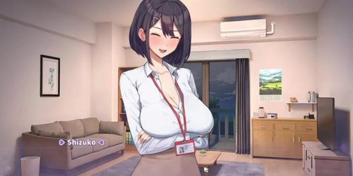 Summer Clover Hentai: Busty Boss Shizuko Uncensored Missionary Sex