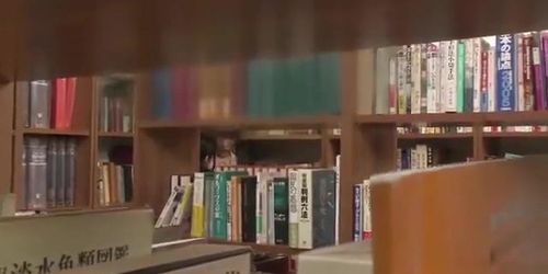 Japanese  Seduced Teacher in Library