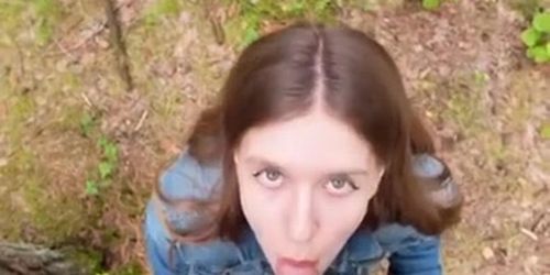 I Ejaculated In Her Mouth In The Woods Perfect Teen Boobs