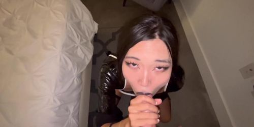 Asian Mochi - Nun Cosplay Blowjob And Screw