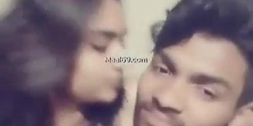 Kerala College Couple Romantic Kissing And Tits Pressing Mms