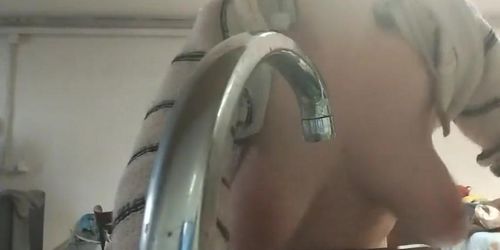 Neighbor Caught Me Washing Dishes And Fucked Me Hard From Behind - Big Boobs Milf Amateur Pov