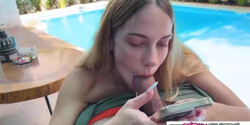 Never seen someone naked before , kinky stepsister seduces stepbro on vacay - khloe kapri