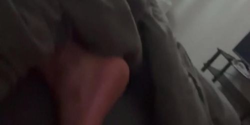 Secret cum on stinky soles