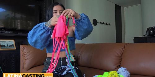 LATINA CASTING - Bubble Butt Venezuelan Slut Railed Hard POV Doggystyle By Big Cock Stud (Steven Hard)