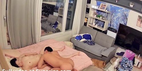 Ipcam young korean couple have marital sex