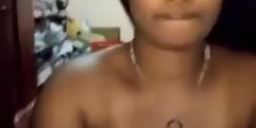 Tamil Aunty Stripping Nude Boob Pressing Show