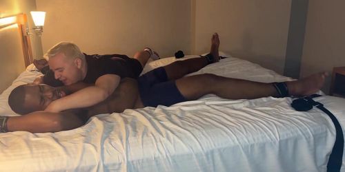 TICKLISH CHUBS - Bear Daddy Matt Tickles And Teases Black Jamal BBC