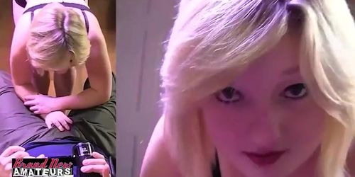 Horny Blonde Faith Hope Gives Amazing Blowjob And Gets Fucked Rough