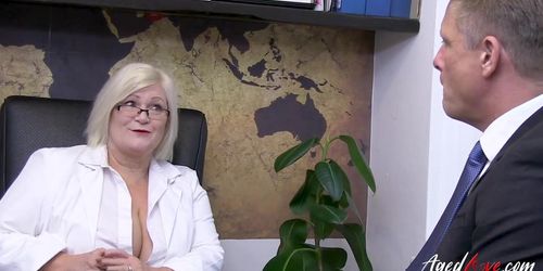 Busty Blonde Lacey Starr Caught In The Office