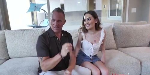 Petite Teen Stepdaughter Sera Ryder Fucks Her Horny Stepdad